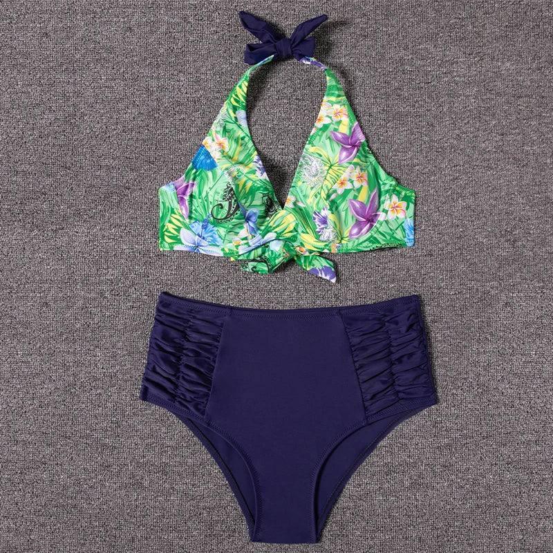 Bikini 2023 Swimsuit Women Swimwear Push Up Bikinis Set Print Beach Wear Swimming Suits For Female Biquini Bathing Suit XL-2-8