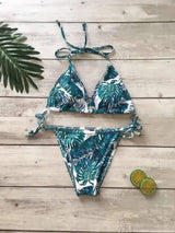 Triangle print bikini-Greenleaf-4