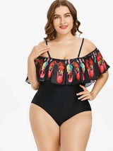 Women's feather shoulder plus fat plus Dalian body-2