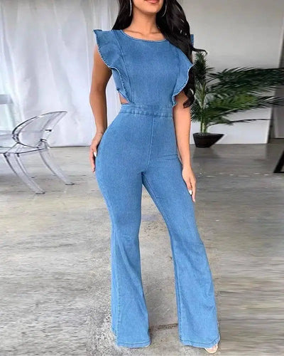 women's sling denim jumpsuit-5