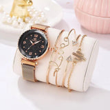 Women Watches Starry Sky Magnet Buckle Fashion Bracelet Wristwatch Roman Numeral Simple Clock Gift-1