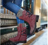 Women Winter Boots Mid-Calf Snow Boots-7