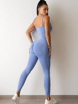 Womens Sexy Unitard One Piece Jumpsuit Spaghetti Strap Tummy-9