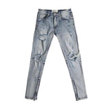 Zipper jeans-Lightblue-2